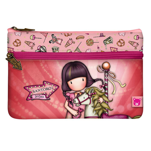 Детски плосък несесер с джоб Santoro Gorjuss Carousel | PAT4600
