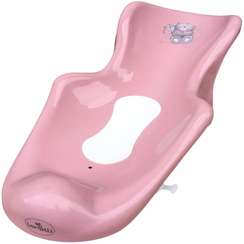 Бебешка подложка за къпане Bear Dark Pink | PAT4797