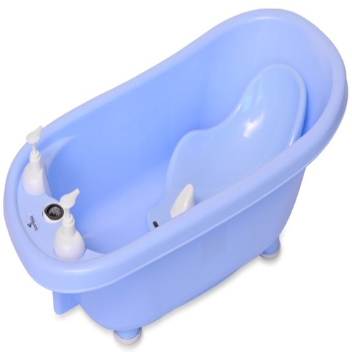 Бебешка синя вана с оттичане, подложка и стойка 88 cm. | PAT4802