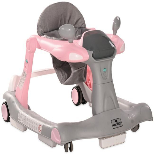 Бебешка проходилка 2 в 1 Rider Pink&Grey | PAT4805