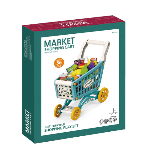 Детска количка за пазаруване Market 56ч. синя | PAT4890