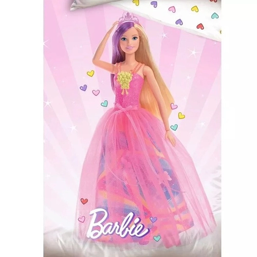Детски спален комплект 2 части за момиче Barbie Pinк | PAT5073