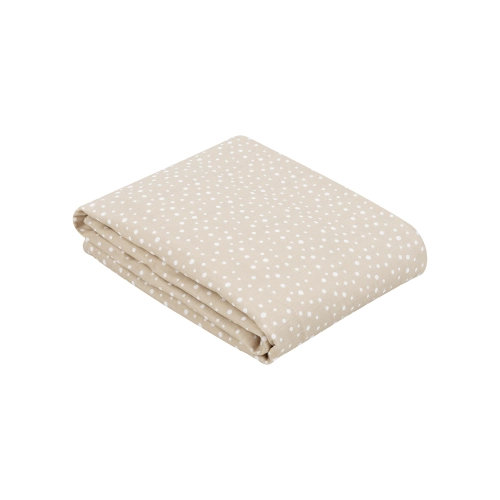 Лятно двупластово одеяло от муселин 100х100 см Dots Beige | PAT5177