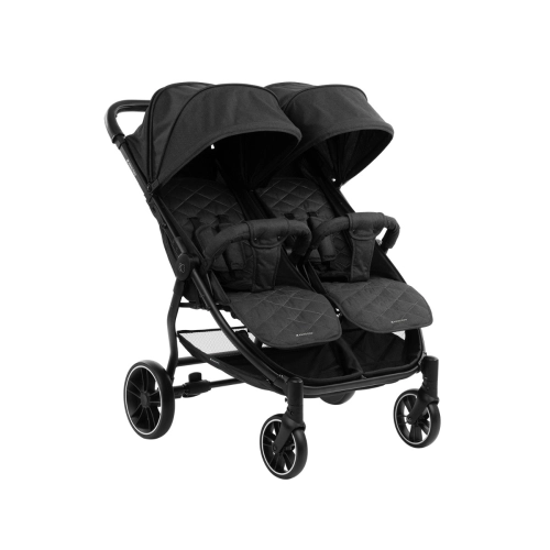 Бебешка черна количка за близнаци Happy 2 Black 2023 | PAT5248