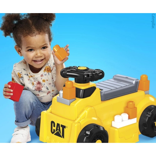 Детски комлект кола булдозер за бутане с блокчета  - 4