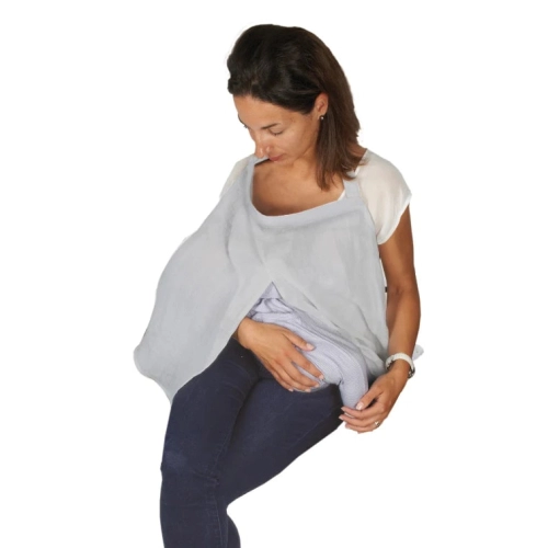 Сив шал за кърмене на бебе | PAT5369
