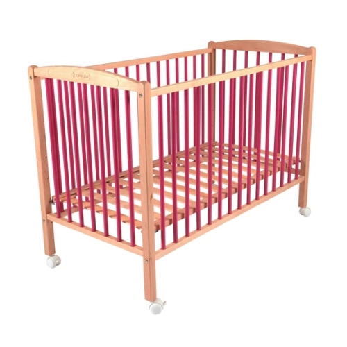 Детско розово дървено легло Arthur Натур  - 3