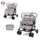 Бебешка количка за близнаци Twin Steel Grey  - 2