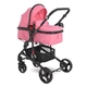 Бебешка комбинирана количка Alba Classic Set Candy Pink  - 2