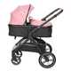 Бебешка комбинирана количка Viola Set Pink  - 3
