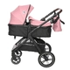Бебешка комбинирана количка Viola Set Pink  - 4