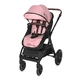 Бебешка комбинирана количка Viola Set Pink  - 6