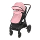 Бебешка комбинирана количка Viola Set Pink  - 7