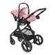 Бебешка комбинирана количка Viola Set Pink  - 10
