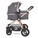 Бебешка количка 3в1 Alexa Set Luxe Black  - 3