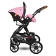 Бебешка комбинирана количка Lora Set Candy Pink  - 5