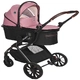 Бебешка комбинирана количка 3 в 1 Glory Pink  - 3