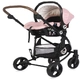 Бебешка комбинирана количка Crysta 3в1 Blossom Pink  - 2