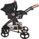 Бебешка комбинирана количка Crysta 3 в 1 Black Diamond  - 5