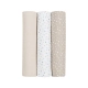 Комплект 3бр муселинови пелени 80х80 см Dots Beige  - 2