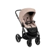 Бебешка комбинирана количка 2в1 с твърд кош Amani Beige  - 4