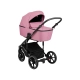 Бебешка комбинирана количка 2в1 с твърд кош Amani Pink  - 14