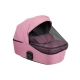 Бебешка комбинирана количка 2в1 с твърд кош Amani Pink  - 17