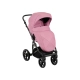 Бебешка комбинирана количка 2в1 с твърд кош Amani Pink  - 3