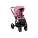 Бебешка комбинирана количка 2в1 с твърд кош Amani Pink  - 4