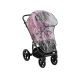 Бебешка комбинирана количка 2в1 с твърд кош Amani Pink  - 5