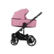 Бебешка комбинирана количка 2в1 с твърд кош Amani Pink  - 6
