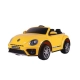 Детски акумулаторна кола  Volkswagen Beetle жълт  - 2