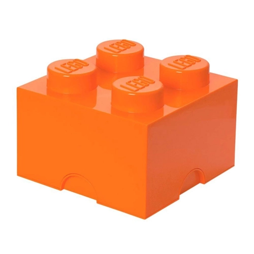 Кутия за съхранение Тухличка 4, оранжев цвят  - 2