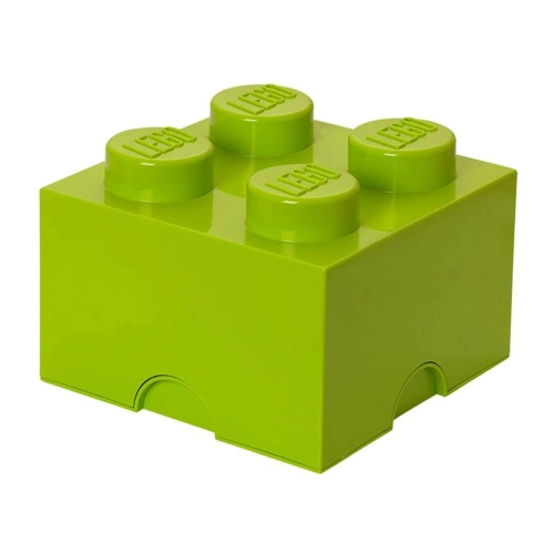 Кутия за съхранение Тухличка 4, зелен цвят  - 2