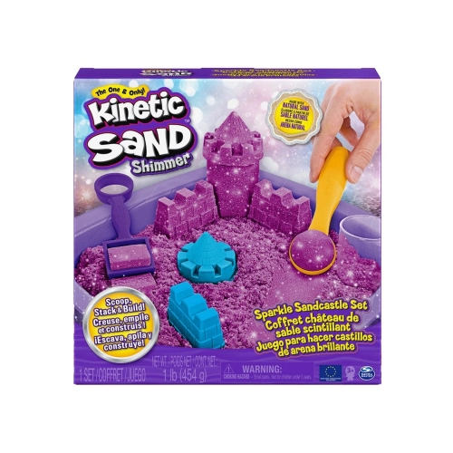 Детски лилав блестящ пясъчен замък Kinetic Sand | PAT5540