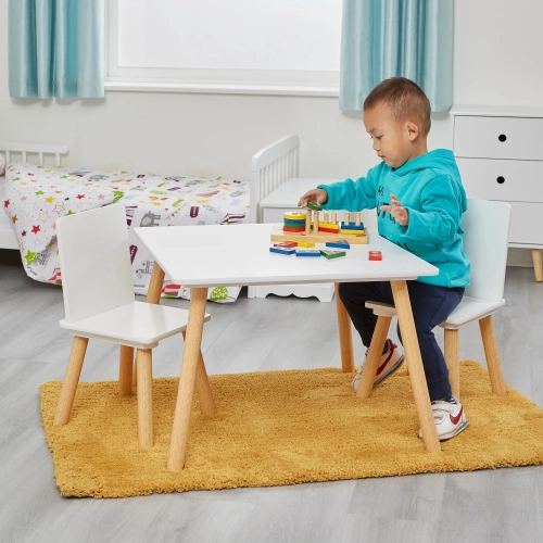 Детска дървена маса за игра с 2 столчета | PAT5543
