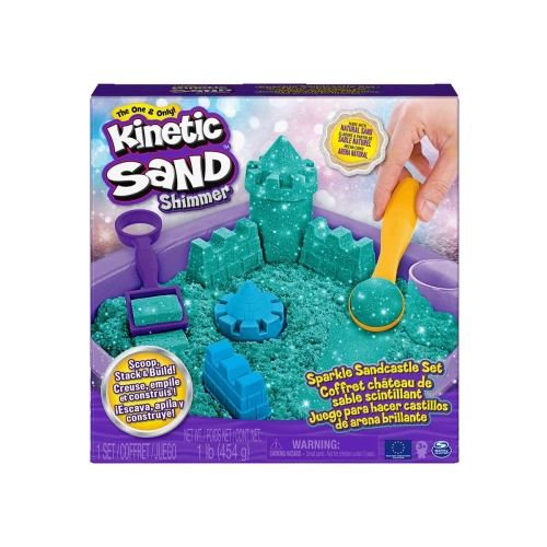 Детски тюркоазен блестящ пясъчен замък Kinetic Sand  | PAT5545