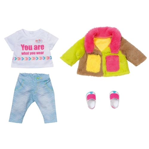 Комплект с цветно палто за детска кукла Baby Born | PAT5592
