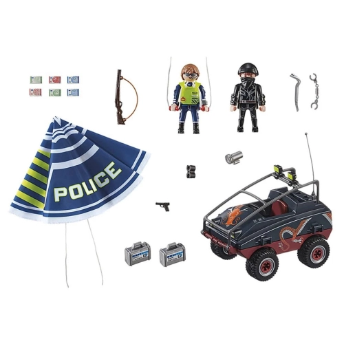 Детски комплект Полицейски парашут с кола City Action | PAT5775