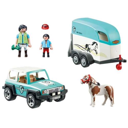 Детски комплект за игра Кола с ремарке за пони Country | PAT5882