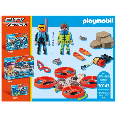 Детски комплект Спасяване на водолаз с дрон City Action | PAT5893