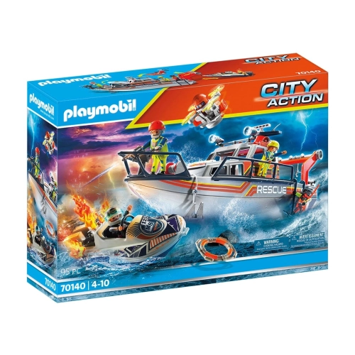 Детски комплект Пожарно спасяване с лодка City Action | PAT5896
