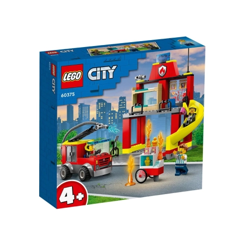Детски комплект Пожарна команда и пожарникарски камион City   - 1
