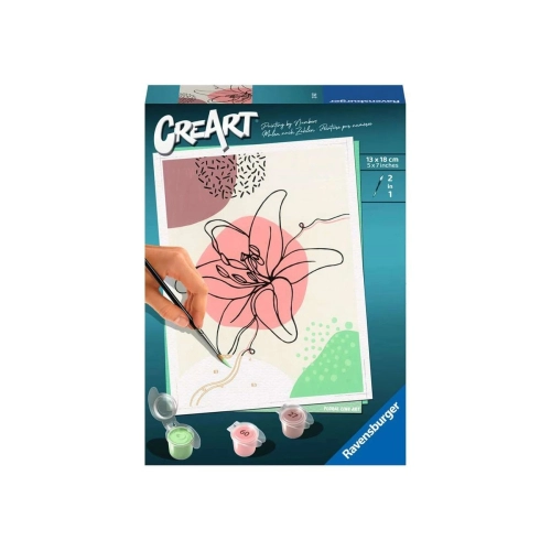 Детска рисувателна галерия CreArt Флорално линейно изкуство | PAT6158