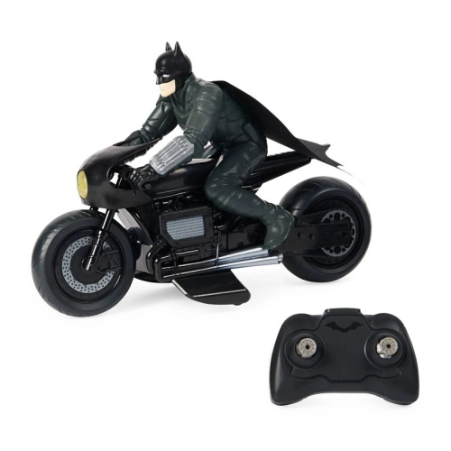 Детска мотор с дистанционно Batman Batcycle 1:10, с фигура | PAT6392
