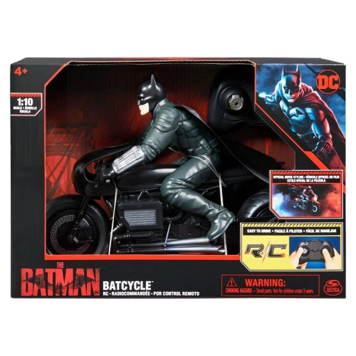 Детска мотор с дистанционно Batman Batcycle 1:10, с фигура | PAT6392