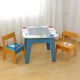 Детска маса с 2 столчета  за редене на конструки тип LEGO  - 10