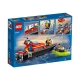 Детски комплект Пожарникарска спасителна лодка City Fire  - 2