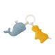 Бебешка дрънкалка кит и хипопотамче  - 1