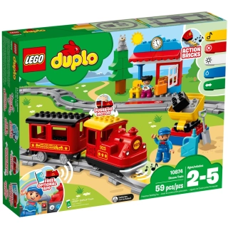 Детски конструктор LEGO DUPLO Town Парен влак